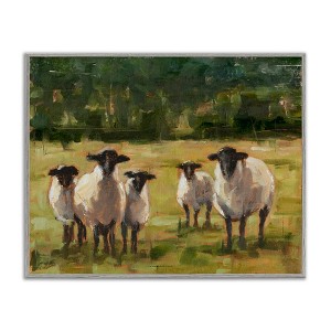 Stupell Industries Flock of Sheep Painting Framed Giclee Art, Gray, 16" x 20" - 1 of 4
