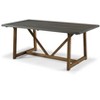 GDFStudio Callahan 72" Two-Tone Wood Farmhouse Dining Table with Trestle Base - 4 of 4