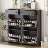 NicBex Set of 1/Set of 2 Shoe Cabinet with 2 Flip Drawers,Farmhouse Shoe Organizer with Drawer for Entryway,Hallway,Living Room - 2 of 4
