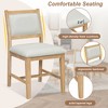 7 Piece Dining Table Set for 6, Retro Dining Set Kitchen Table Set with 6 Upholstered Chairs - ModernLuxe - 4 of 4