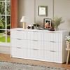Fluted Dresser for Bedroom, 9 Drawer Dresser, Modern Chest of Drawers, Wooden Dressers Closet Storage Organizer for Living Room Entryway - 2 of 4