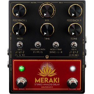 Walrus Audio Meraki Analog Stereo Delay Effects Pedal Black - 1 of 4