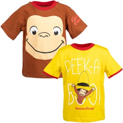 Curious George  2 Pack Graphic T-Shirts Toddler