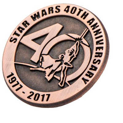 SalesOne LLC Star Wars 40th Anniversary Collectible Bronze Pin, SDCC '17 Exclusive