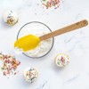 Talisman Designs Beechwood Large Silicone Spatula, Honey Bee Collection, Set of 1, Yellow - 2 of 3