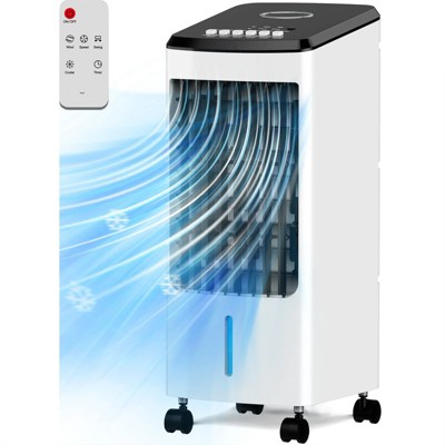 SKONYON 3-IN-1 Evaporative Air Cooler, Portable Fan/Humidifier/Cooling with Ice Box