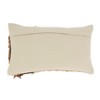 Saro Lifestyle Textured Poly Filled Pillow with Layered Elegance, Beige, 16"x24" - 2 of 3