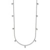 Chisel Stainless Steel Polished Clear Crystal 17.5" with 2" Extension Necklace - 2 of 4
