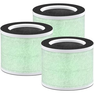 Nispira True HEPA Carbon Replacement Filter for RENPHO RP-AP088 Air purifier RP-AP088W/RP-AP088B RP-AP088-F2 4 Stage Filtration System, 3 Packs - 1 of 4