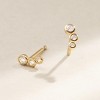 Made By Mary | CZ Poppy Climber Stud Earrings - 3 of 4
