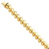 Black Bow Jewelry 10mm 14k Yellow Gold Hollow San Marco Chain Necklace 17 Inch - 2 of 4