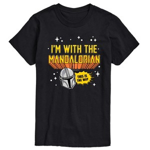 Men's - Star Wars - The Mandalorian Im With Mando Short Sleeve Graphic T-Shirt - 1 of 4