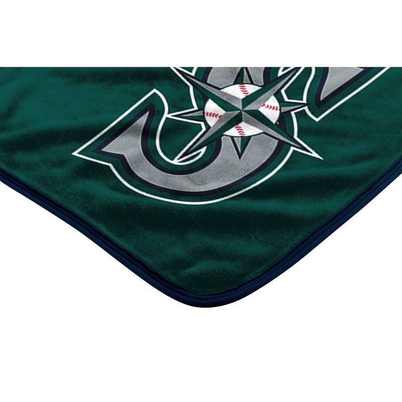 MLB Seattle Mariners 46&#34;x60&#34; Spirited Silk Touch Throw Blanket, 2 of 4