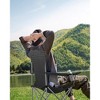SONGMICS Set of 2 Folding Camping Chairs, Comfortable, Heavy Duty Structure, Max. Load Capacity 330 lb, Outdoor Chair with Cup Holder, Terrace - 3 of 4