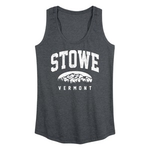 Women's - Instant Message - Stowe Vermont Graphic Racerback Tank - 1 of 4