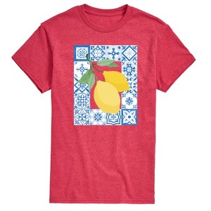 Men's - Instant Message - Mediterranean Lemons Short Sleeve Graphic T-Shirt - 1 of 4