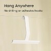 BRINJOY Shower Squeegee for Glass Doors, All-One-Piece Silicone with Built-in Hook Design for Easy Hanging and Cleaning, 10 Inch Black - 3 of 4