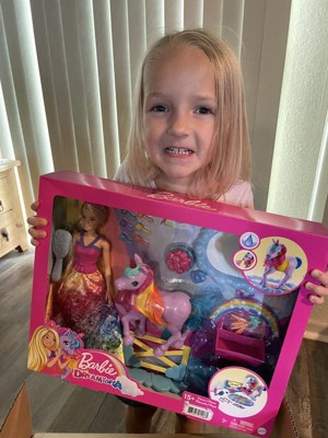 Barbie Rainbow Potty Unicorn Playset : Target