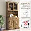SAINTCY 72 inch Tall Kitchen Pantry Cabinet Storage - 2 of 4