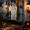 HOMCOM Pumpkin Ghost Outdoor Halloween Decoration with Sound Activated Light Up Eyes & Sound Effects, Prop for Party - 2 of 4