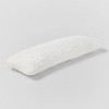 Oversized Oblong Traditional Cozy Faux Shearling Decorative Throw Pillow Cream - Threshold™ - image 3 of 4