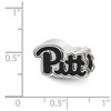 Black Bow Jewelry Sterling Silver Pittsburgh Panthers NCAA Bead Charm - 4 of 4