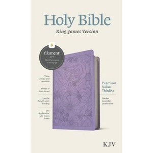 KJV Premium Value Thinline Bible, Filament Enabled (Leatherlike, Garden Lavender, Red Letter) - (Leather Bound) - 1 of 1