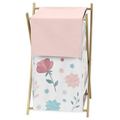 Pop Floral Laundry Hamper Pink/Blue - Sweet Jojo Designs