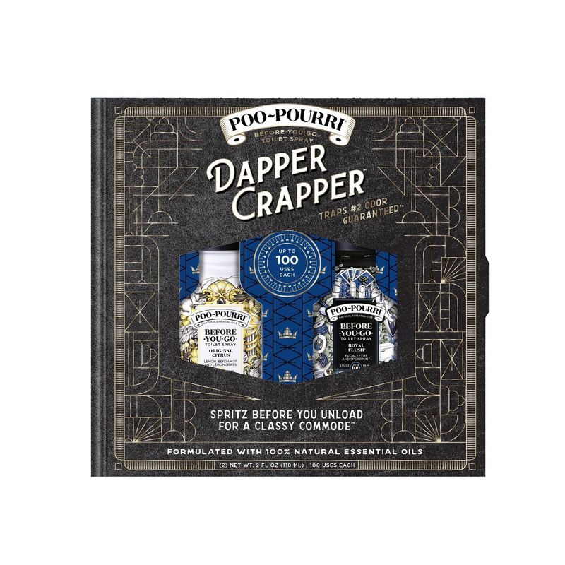 2oz Dapper Crapper Gift Set Royal Flush and Original Citrus - Poo-Pourri, 1 of 3