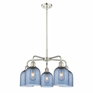 Bella - 5 Light Stem Hung Chandelier In Industrial Style-15 Inches Tall and 23.5 Inches Wide - 1 of 1