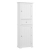 CAVINAS Tall Bathroom Storage Cabinet with Drawer and Adjustable Shelf,Floor Cabinet with Painted Finish,Storage Cabinet for Toiletries - 4 of 4