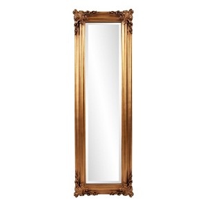 Howard Elliott Wood Framed Full Length Mirror Antique Gold: Elegant Rectangular Design, No Assembly Required - 1 of 4