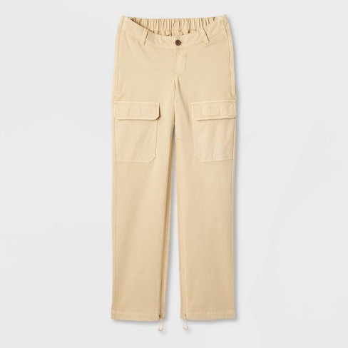 Women's High-rise Cargo Utility Pants - Wild Fable™ Light Yellow S : Target