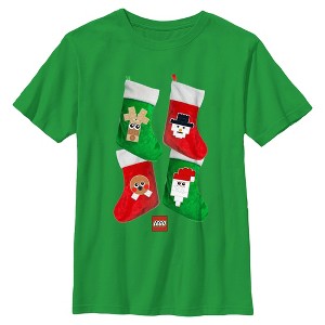 Boys LEGO Christmas Stockings Logo T Shirt - 1 of 4