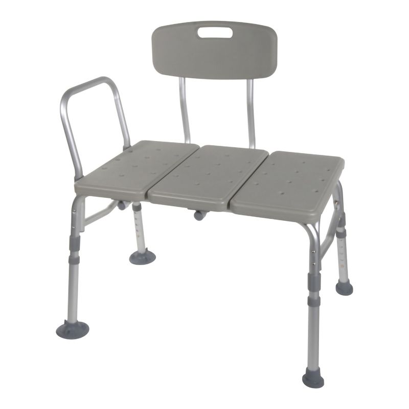 McKesson Knocked Down Bath Transfer Bench Adjustable Height up to 400 lbs, 1 of 2