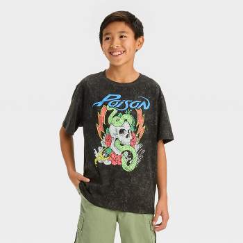 Boys' Short Sleeve Poison Graphic T-Shirt - art class™ Black