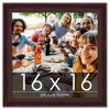 PosterPalooza | Square Linear Brown Picture Frame - UV Acrylic, Foam Board Backing, Hanging Hardware - 2 of 4