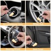 Unique Bargains Car Interior Dust Brush Soft Bristles Detailing Brush for Dashboard Air Conditioner Black Yellow - 2 of 4