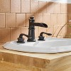 BWE 8 in. Waterfall Widespread 2-Handle 3 Holes Bathroom Faucet With Metal Drain in Spot Resist - 3 of 4