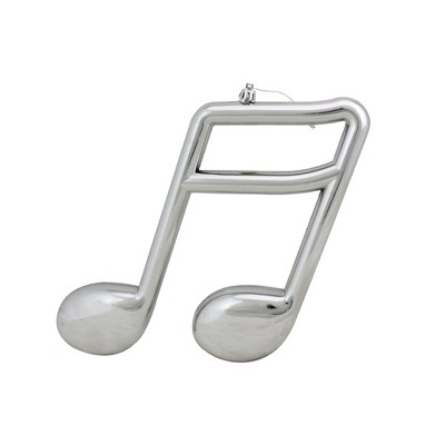 Mark Roberts Products 12" Musical Sixteenth Note Christmas Ornament - Shiny Silver