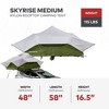 Yakima SkyRise Medium Nylon Rooftop Camping Tent for 3 People with Ladder, Mesh Skylights, and 2.5 Inch Foam Mattress with Removable Cover, Green - 2 of 4