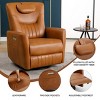 Electric Recliner Armchair Nursery Glider And Recliner With Lumbar And Neck Support Pillow,Glider Swivel Recliner With Charging Port-Cuddlewood - 3 of 4