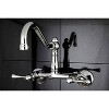 Kitchen Faucet with Lever Chrome - Kingston Brass: 10 Year Limited Warranty, 2.5 GPM, Double Handle, Adjustable Centerset - 4 of 4