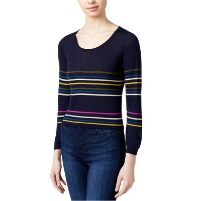 Rachel Roy Womens Striped Knit Sweater