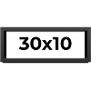 PosterPalooza | Panoramic Flat Black Picture Frame - UV Acrylic, Foam Board Backing, Hanging Hardware - 2 of 4