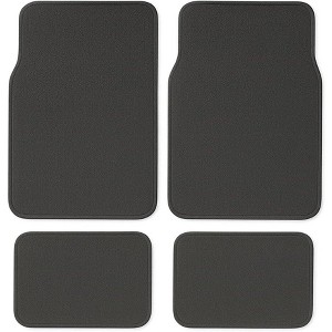 J&V TEXTILES Car Floor Mats, 4 Piece Set, Front 26.75 x 14.25 inches, Rear 13.5 x 20 inches - 1 of 3