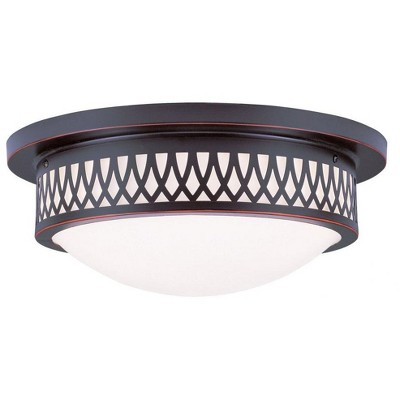 Livex Lighting Westfield 2 - Light Flush Mount in  Brushed Nickel