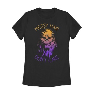 Star Wars Womens Star Wars Chewbacca Quote Slim Fit Short Sleeve Crew Graphic Tee - Black Medium