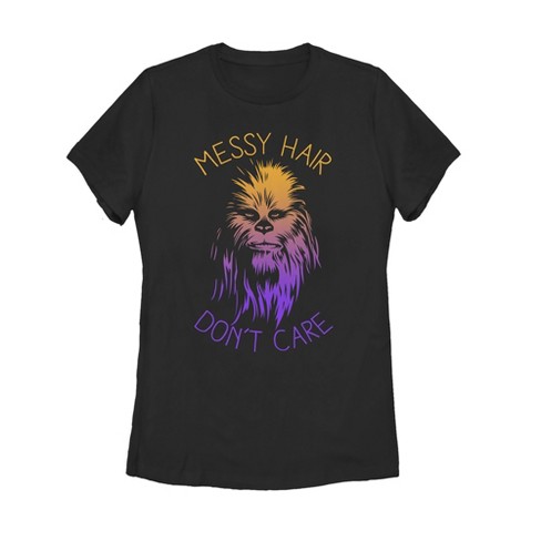 Women's Star Wars Messy Hair Don't Care Chewie T-shirt : Target