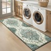Machine Washable Boho Vintage Printed Area Rug Non Slip Stain Resistant Ultra Thin Non Shedding Foldable Throw Rug for Bedroom Kitchen - 4 of 4